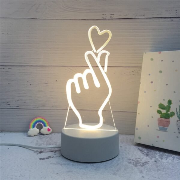 Luminária de Mesa de LED 3D Criativa - Image 2