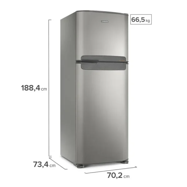 Geladeira/Refrigerador Continental Frost Free Duplex Prata 472 Litros - Image 2