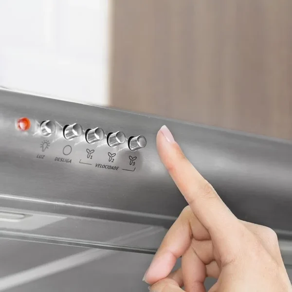 Depurador de Ar Parede Electrolux 80cm Inox com Filtro Lavável e Máscara Captadora de Ar (DE80X) - Image 9