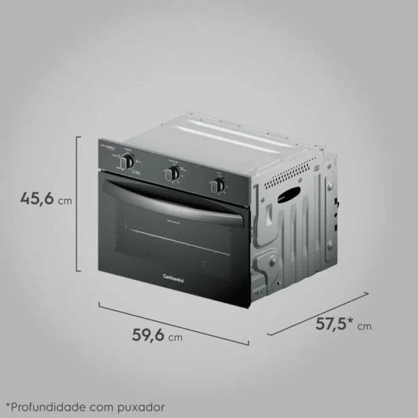 Forno de Embutir Elétrico Continental 50L com TOP Limpa Fácil (OC4EM) - Image 2