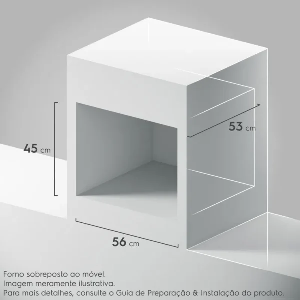 Forno de Embutir Elétrico Continental 50L com TOP Limpa Fácil (OC4EM) - Image 3