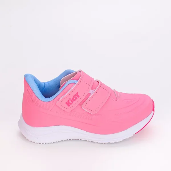 Tênis Infantil Kidy Super Conforto Rosa Claro e Jeans - Image 2