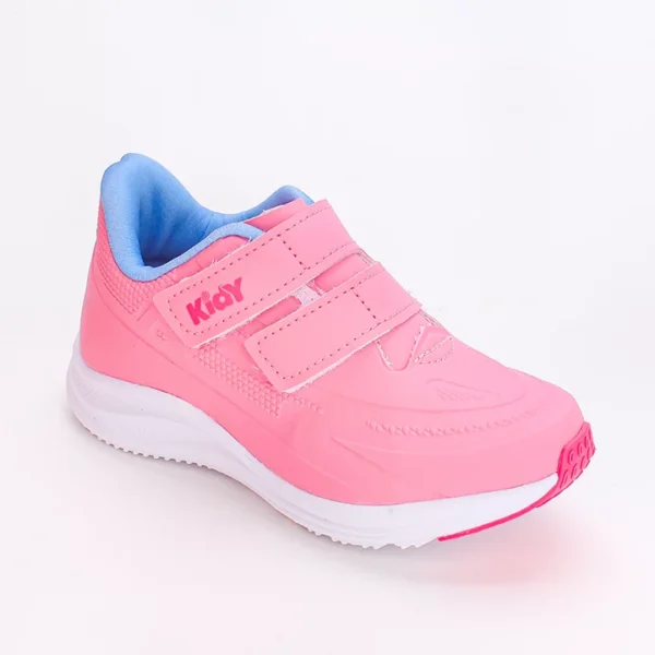 Tênis Infantil Kidy Super Conforto Rosa Claro e Jeans - Image 3