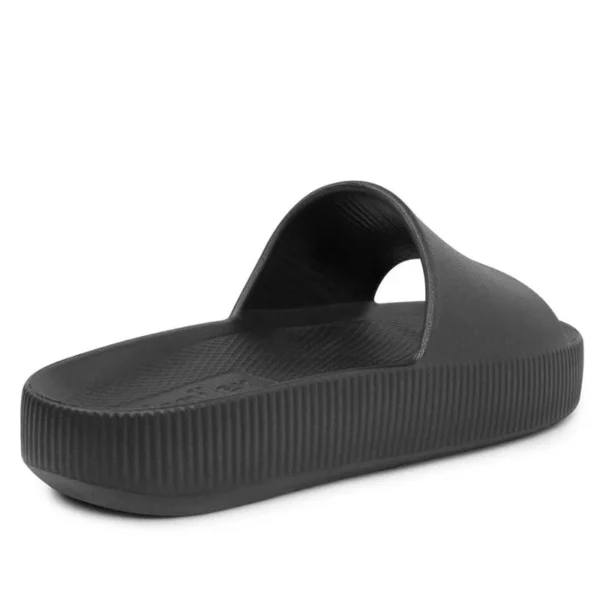 Chinelo Slide Preto Poofy Salto Plataforma Eva - Image 3
