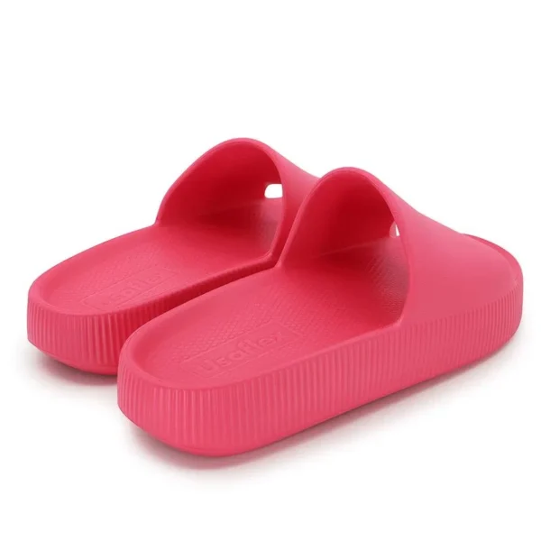 Chinelo Slide Rosa Neon Poofy Salto Plataforma Eva - Image 4