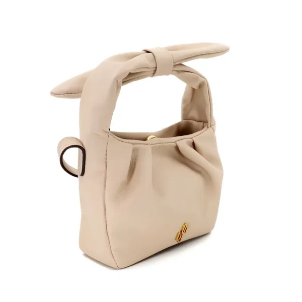 Bolsa Tiracolo Bege Couro Alça Ajustável - Image 2