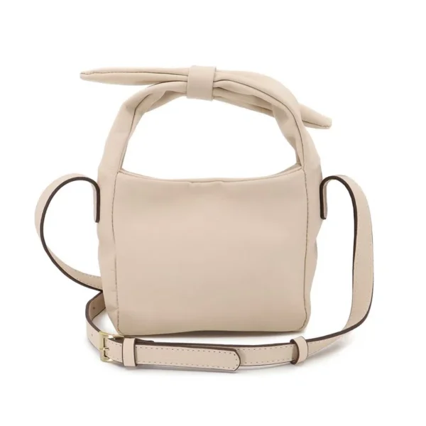 Bolsa Tiracolo Bege Couro Alça Ajustável - Image 3