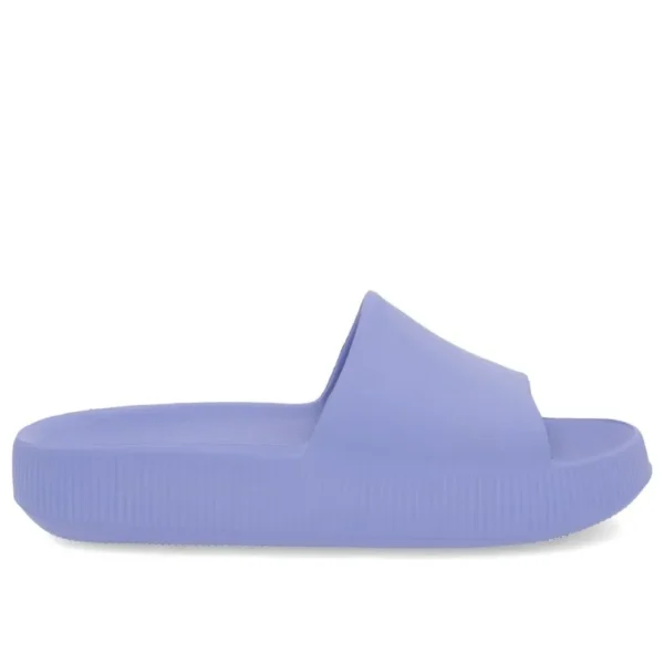 Chinelo Slide Azul Poofy Salto Plataforma Eva - Image 2