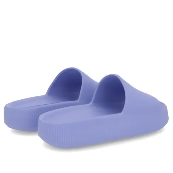 Chinelo Slide Azul Poofy Salto Plataforma Eva - Image 3