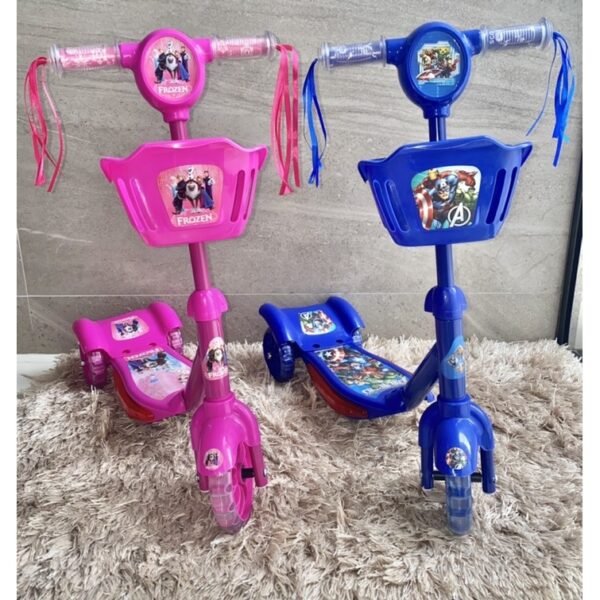 Patinete infantil 3 rodas Musical