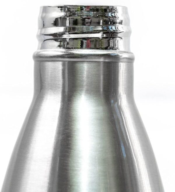 Garrafa Térmica de Inox Parede Dupla Prata 500ml - Image 3