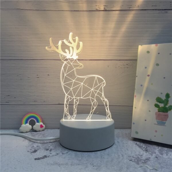 Luminária de Mesa de LED 3D Criativa - Image 3