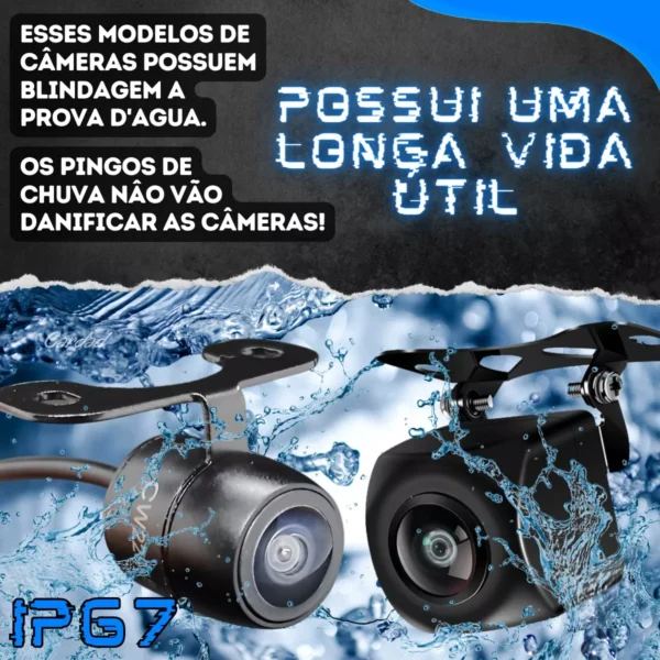 Tela 7' Dvr Gravador Olho De Peixe 170° 4 Câmera Cartão 64gb - Image 3