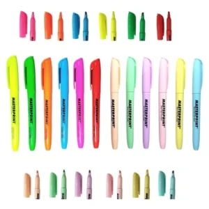 Kit 12 Marca Texto Masterprint (6 Neons + 6 Pastéis)