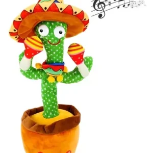 Cacto Dançante Falante Repete A Fala Recarregável Brinquedo