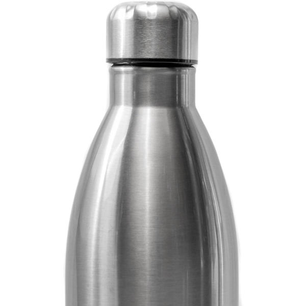 Garrafa Térmica de Inox Parede Dupla Prata 500ml - Image 6