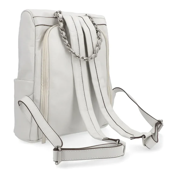 Bolsa Mochila Nylon Cinza Matelassê - Image 2