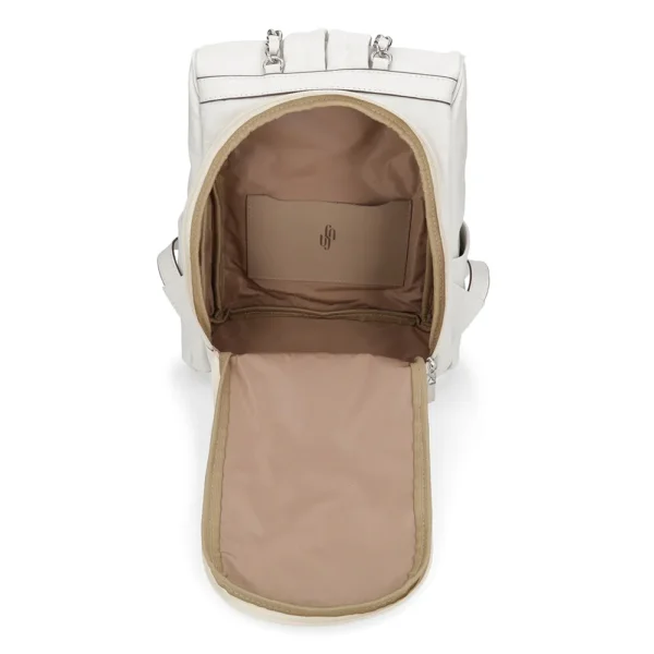 Bolsa Mochila Nylon Cinza Matelassê - Image 3