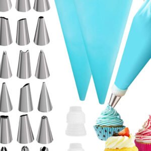 24 PÇS Conjunto De Saco De Confeiteira De Silicone