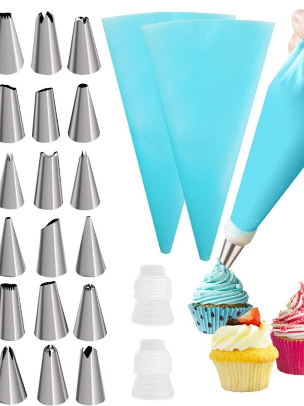 24 PÇS Conjunto De Saco De Confeiteira De Silicone