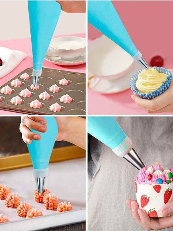 24 PÇS Conjunto De Saco De Confeiteira De Silicone - Image 6