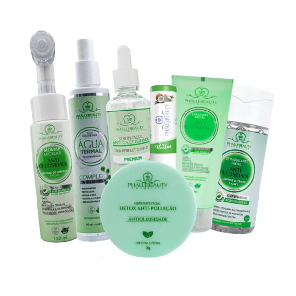 Kit Cuidado Facial Antioleosidade 7 Itens