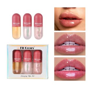 3 Batom Gloss hidratante aumenta boca