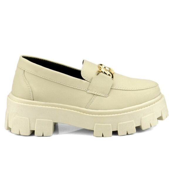 Mocassim Blogueira Feminino Tratorado Com Solado Alto - Image 5