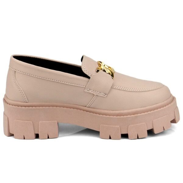 Mocassim Blogueira Feminino Tratorado Com Solado Alto - Image 7