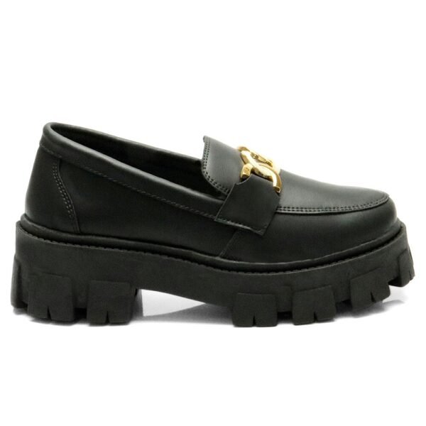 Mocassim Blogueira Feminino Tratorado Com Solado Alto - Image 9