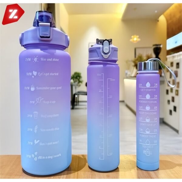 Kit da Garrafa de Água Squeeze Motivacional