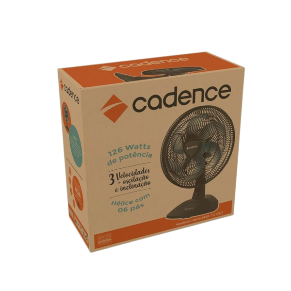 Ventilador Cadence Eros Turbo, 220V Preto e Azul, VTR409 - Image 4