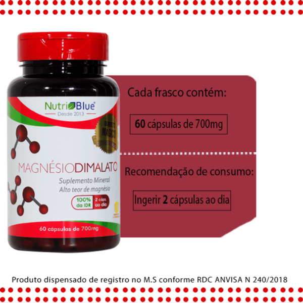 MAGNÉSIO DIMALATO 700MG NUTRIBLUE - Image 7