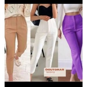 Doutoras Modas Calça Alfaiataria tendencia moda blogueira social festa chique de empresaria ZR 020
