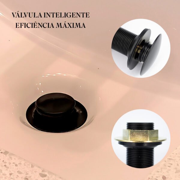 Valvula Ralo Click Pia Lavatório Cuba Metal 7/8 Metal Preço Rice - Image 3