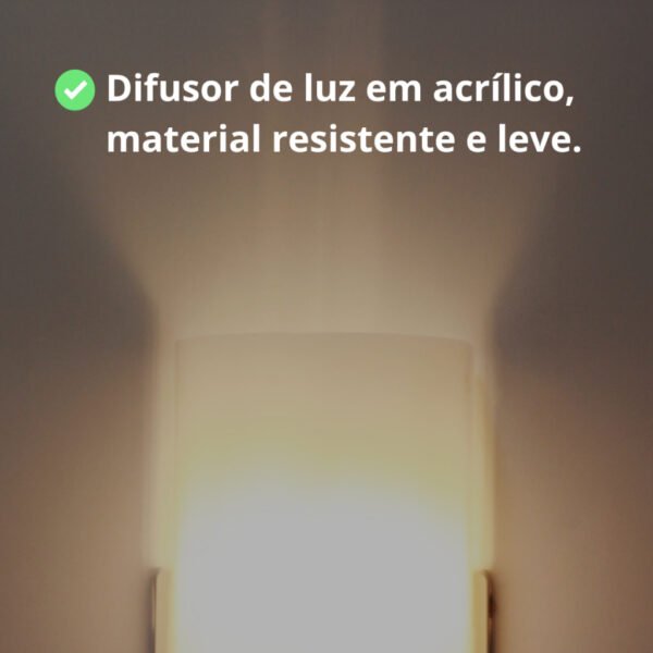 Luminária Arandela de Parede 1 Foco Soq E27 Branca Basic Clean Balizador Corredor Escada - Image 6