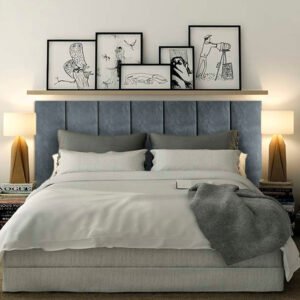 Cabeceira Adesiva Modular Para Cama de Casal Solteiro King Queen Completa