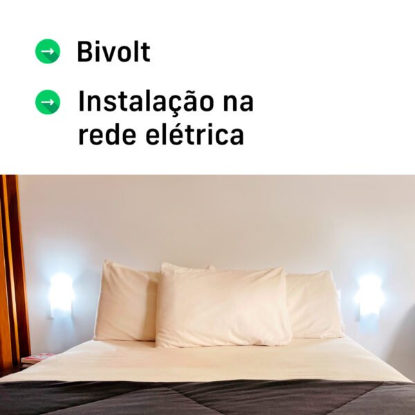 Luminária Arandela de Parede 1 Foco Soq E27 Branca Basic Clean Balizador Corredor Escada - Image 8