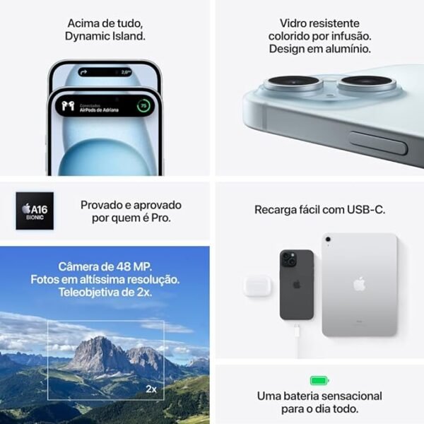 Apple iPhone 15 Plus (128 GB) — Rosa - Image 2