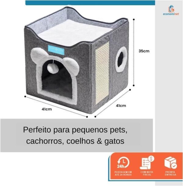 Casa Cama para Gatos Pet 2x1 - Image 5