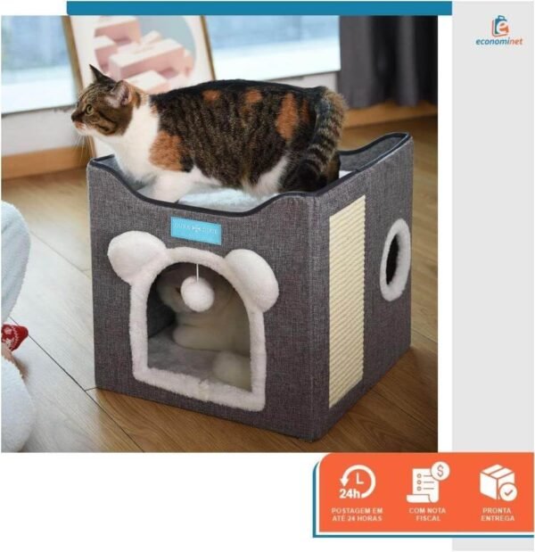 Casa Cama para Gatos Pet 2x1 - Image 6