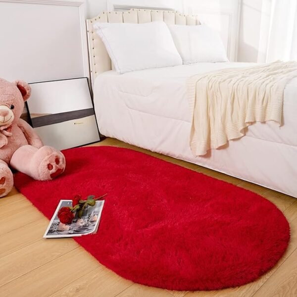 Tapete de pelúcia macio DETUM para quarto de meninas, meninos, - Image 4