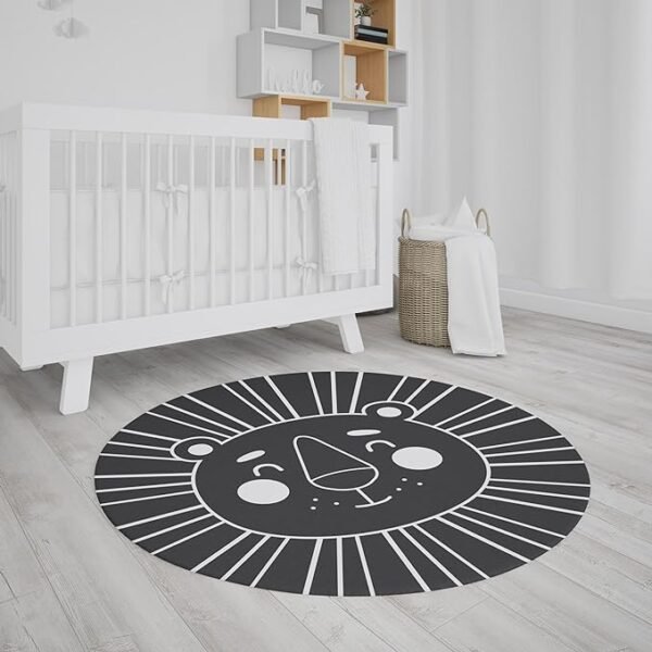 Tapete Decorativo Infantil Neoprene Leão 1,40m (Bege) - Image 7