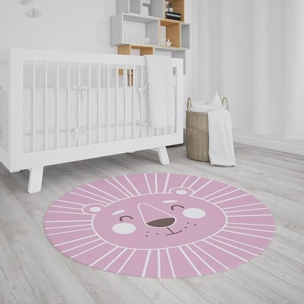 Tapete Decorativo Infantil Neoprene Leão 1,40m (Bege) - Image 4