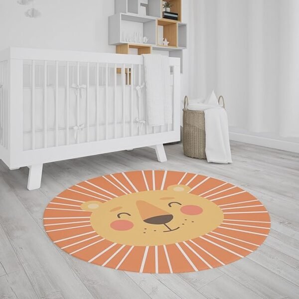 Tapete Decorativo Infantil Neoprene Leão 1,40m (Bege) - Image 5