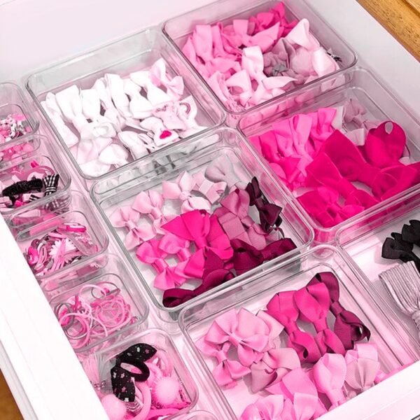 Organizador de Gavetas Acrílico - Modular - Maquiagem - Cozinha - Escritorio - Material Escolar - Bebe - Image 3