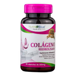 COLÁGENO HIDROLISADO COM VITAMINA "C" 500MG NUTRIBLUE
