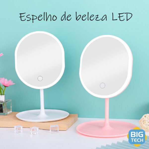 Espelho Para Maquiagem Mesa Inteligente Com Luz De Claro Led - Image 6