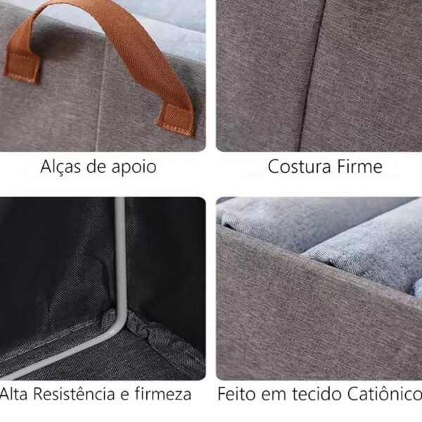 Caixa Organizadora De Guarda Roupa Calça Camiseta Lavável - Image 3