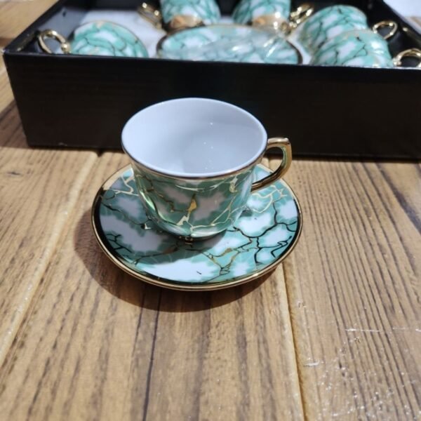 Xícara de café kit com 12 peças de Cerâmica em porcelana - Image 2